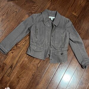 LOFT' Brown taupe moto Style Jacket